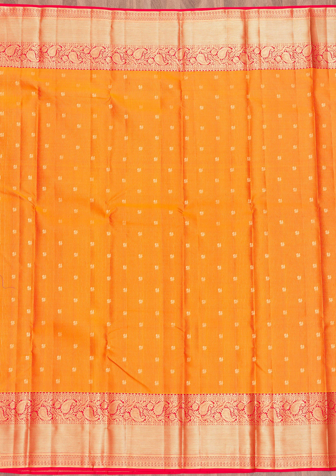 Mustard Zariwork Pure Silk Saree-Koskii