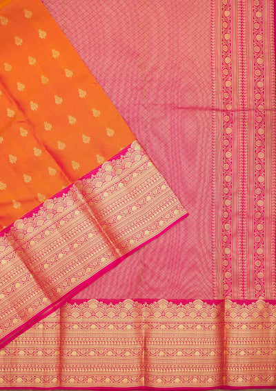 Mustard Zariwork Pure Silk Saree