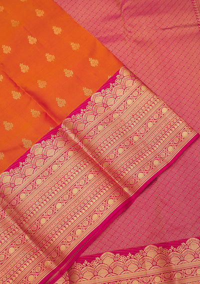 Mustard Zariwork Pure Silk Saree