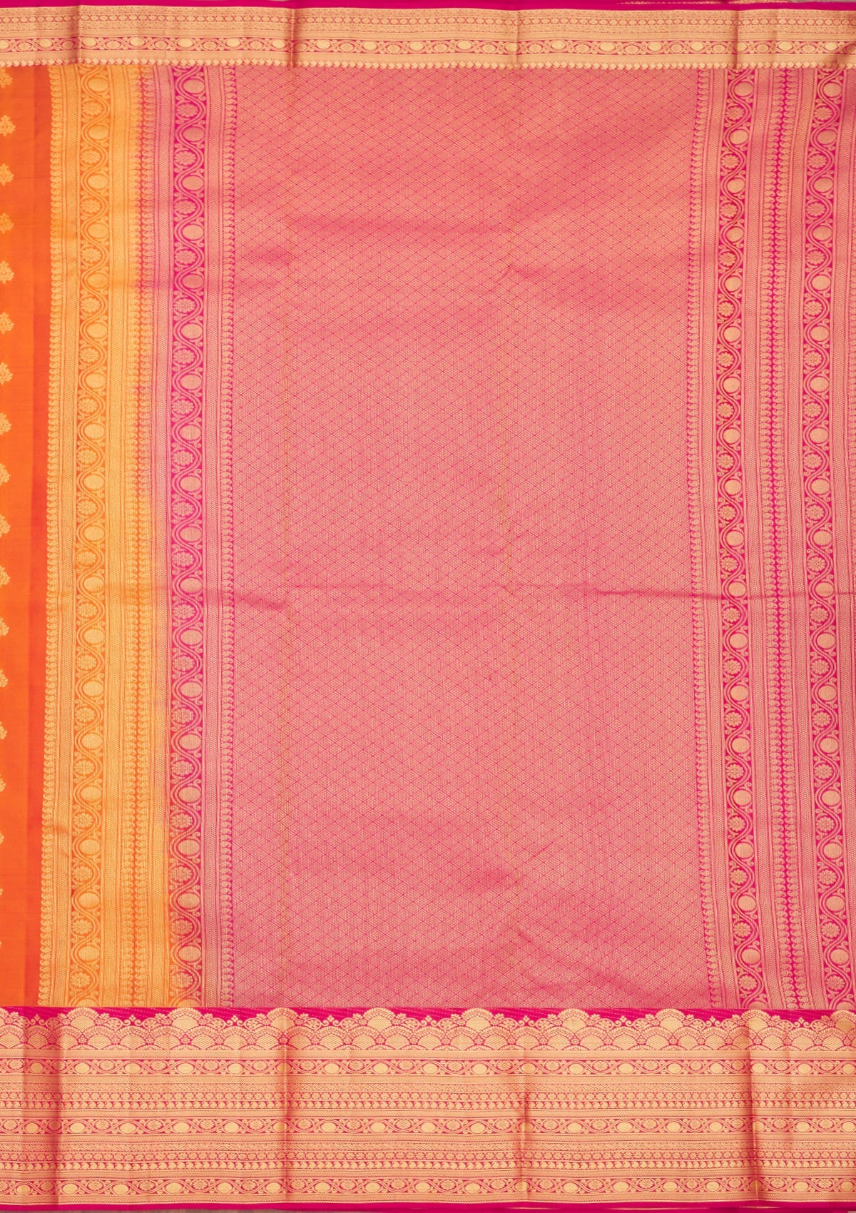 Mustard Zariwork Pure Silk Saree