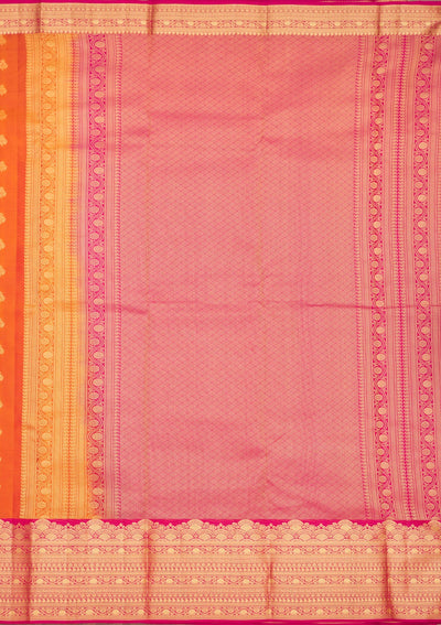 Mustard Zariwork Pure Silk Saree