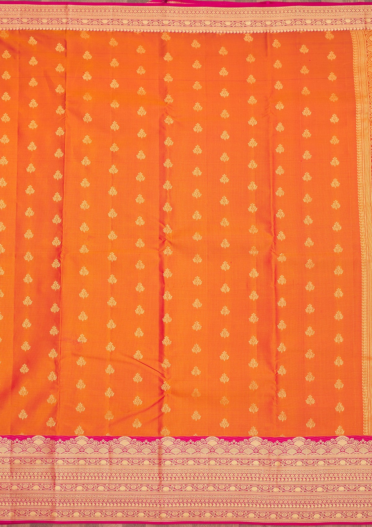 Mustard Zariwork Pure Silk Saree
