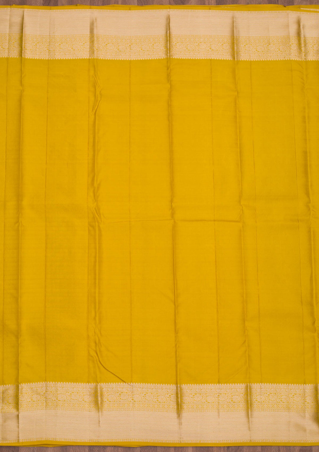 Mustard Zariwork Pure Silk Saree-Koskii