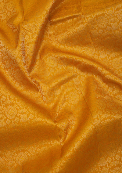 Mustard Zariwork Pure Silk Saree