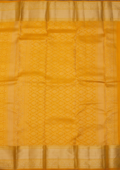 Mustard Zariwork Pure Silk Saree