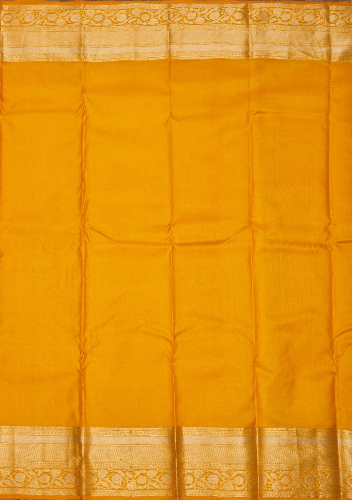 Mustard Zariwork Pure Silk Saree