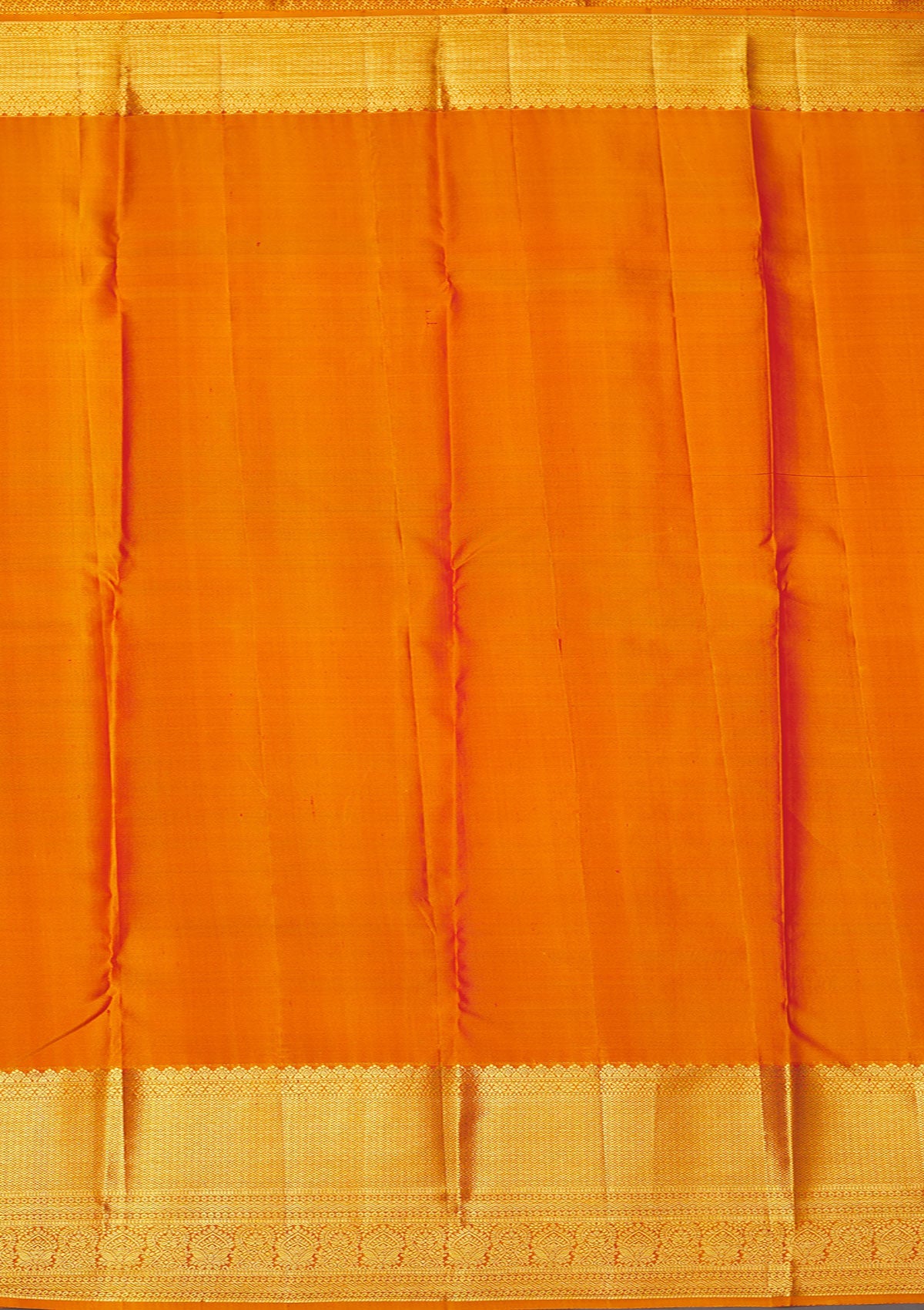Mustard Zariwork Pure Silk Saree-Koskii