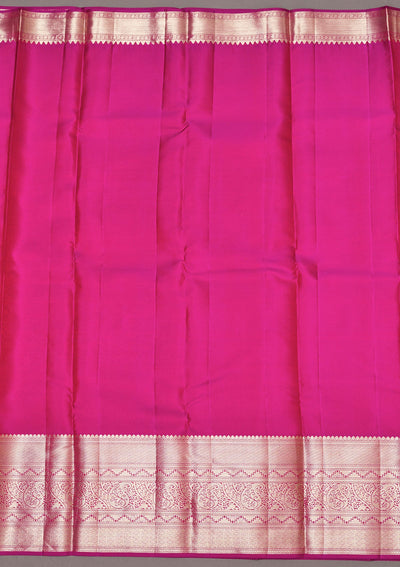Mustard Zariwork Pure Silk Saree-Koskii