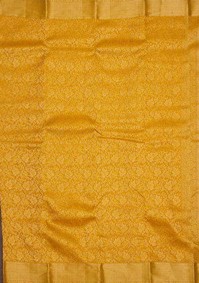 Mustard Zariwork Pure Silk Saree