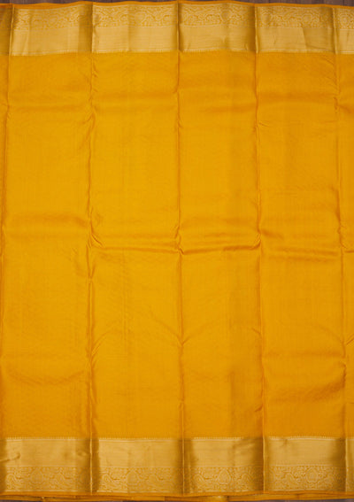 Mustard Zariwork Pure Silk Saree