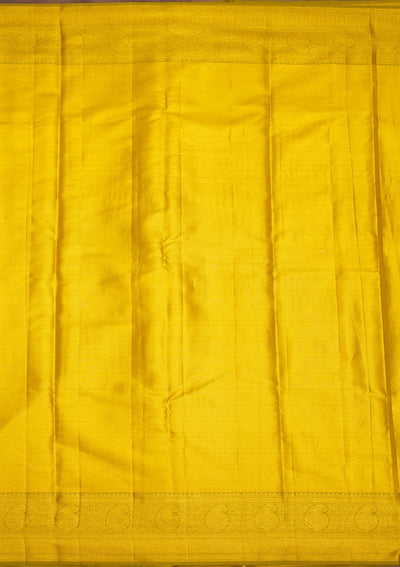 Mustard Zariwork Pure Silk Saree