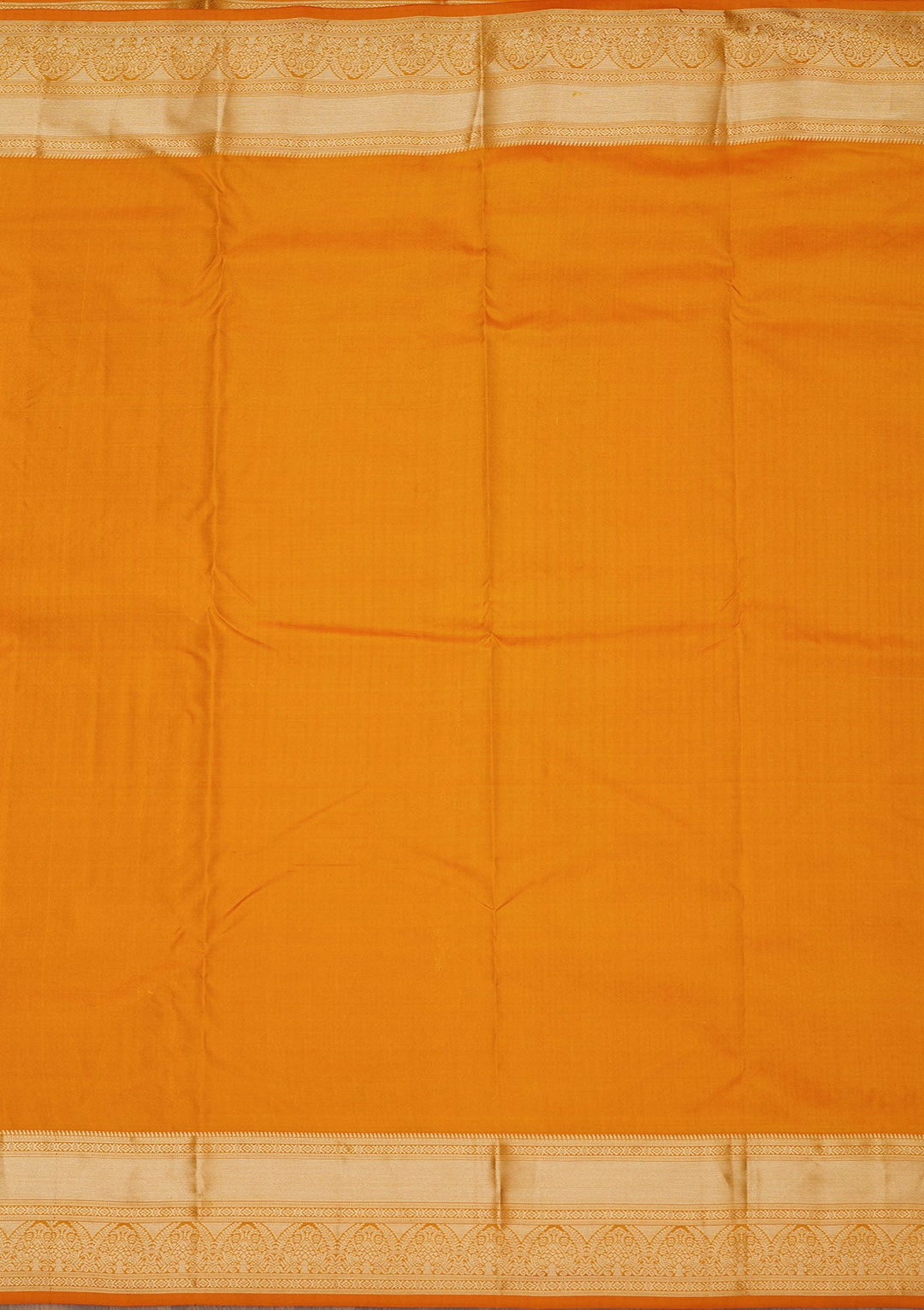 Mustard Zariwork Pure Silk Saree-Koskii