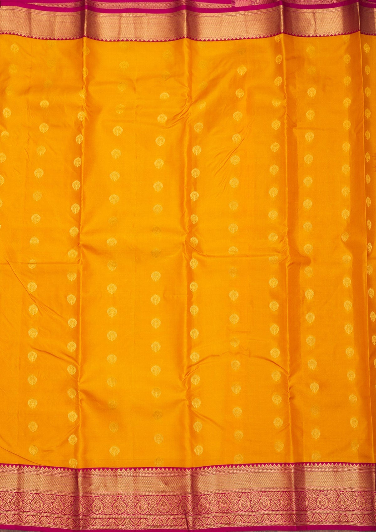 Mustard Zariwork Pure Silk Saree