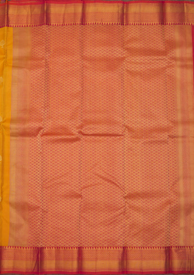 Mustard Zariwork Pure Silk Saree