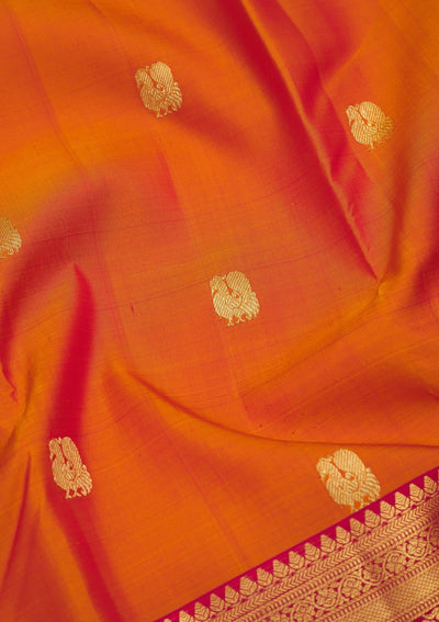 Mustard Zariwork Pure Silk Saree