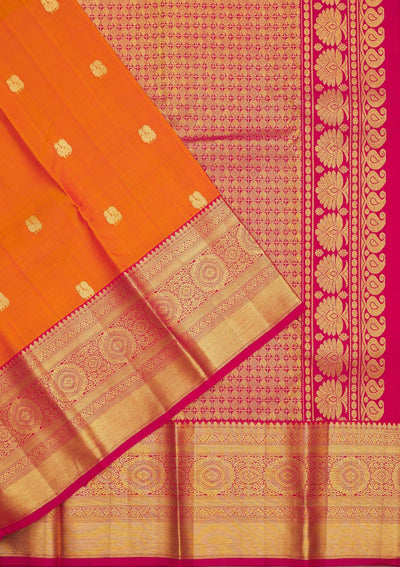 Mustard Zariwork Pure Silk Saree