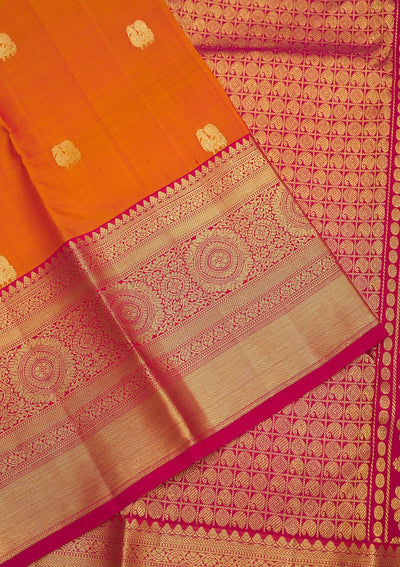 Mustard Zariwork Pure Silk Saree