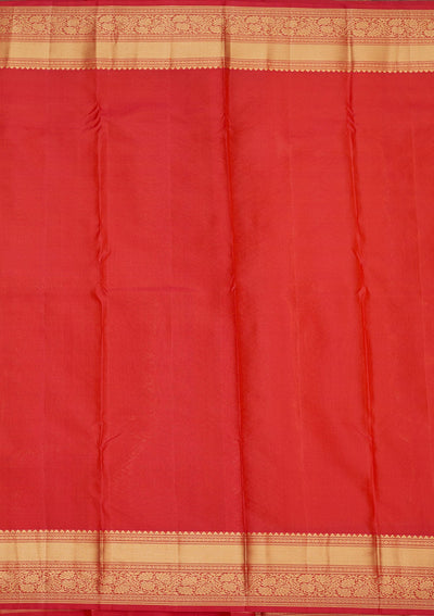 Mustard Zariwork Pure Silk Saree-Koskii