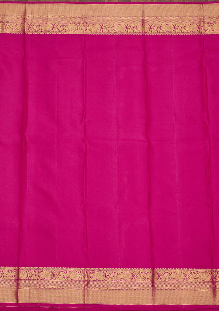 Mustard Zariwork Pure Silk Saree-Koskii