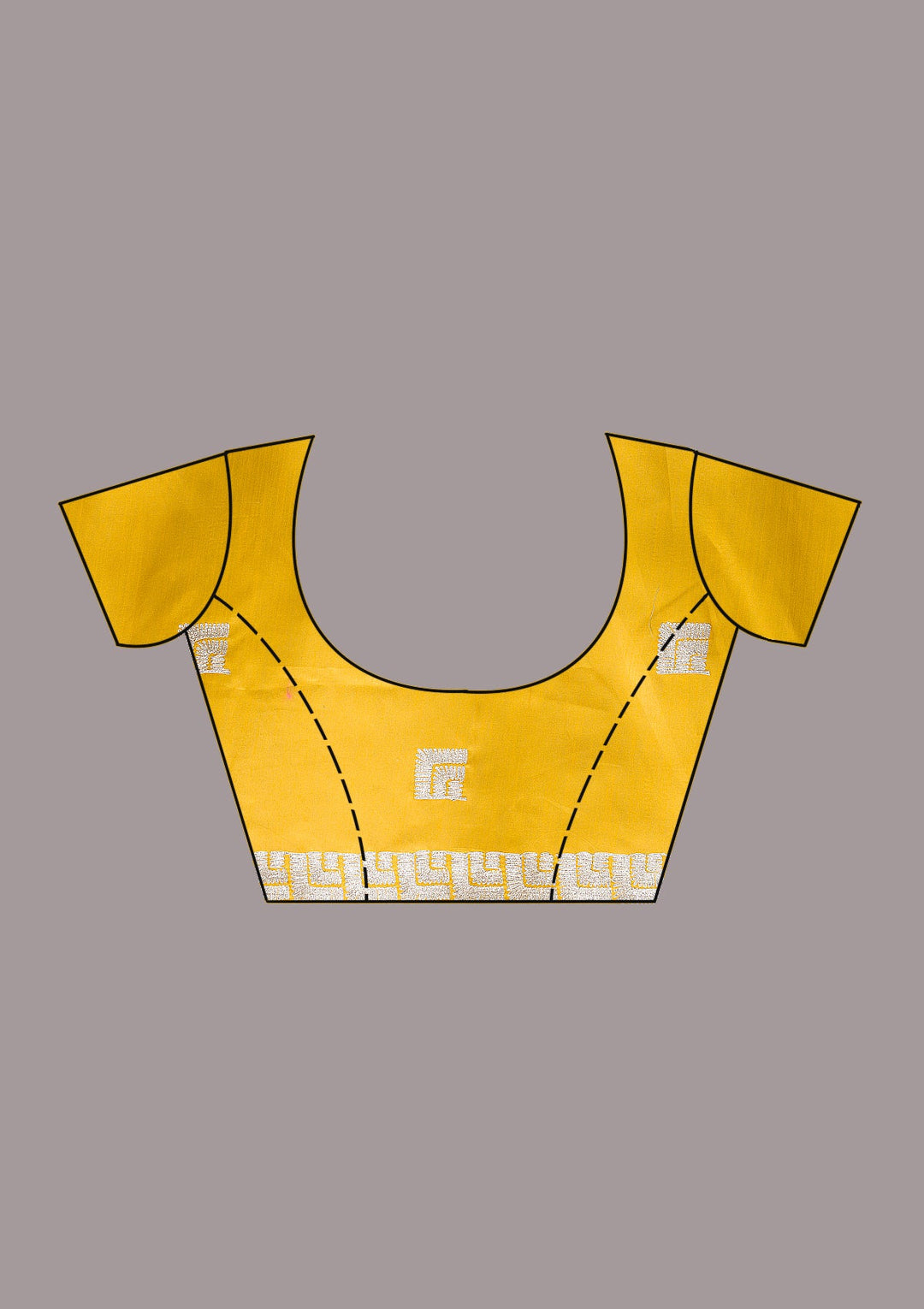 Mustard Zariwork Semi Crepe Saree-Koskii