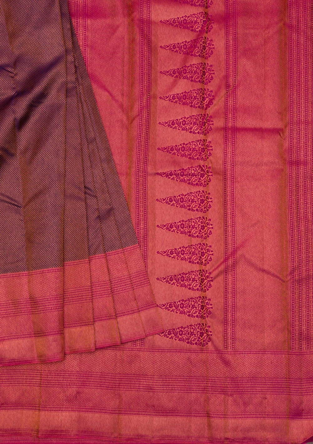 Navy Blue Zariwork Pure Silk Saree-Koskii