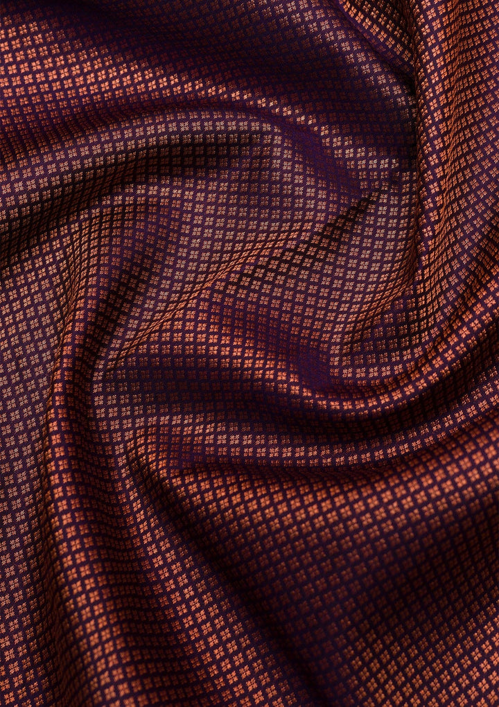 Navy Blue Zariwork Pure Silk Saree-Koskii
