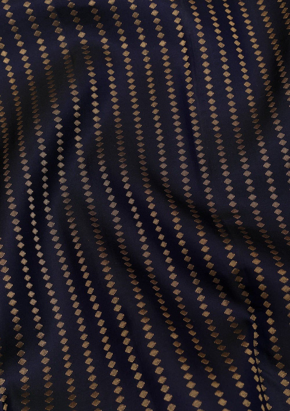 Navy Blue Zariwork Pure Silk Saree-Koskii