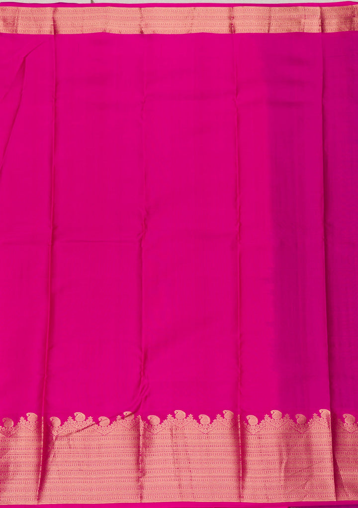 Navy Blue Zariwork Pure Silk Saree-Koskii