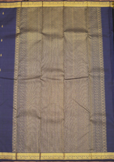Navy Blue Zariwork Pure Silk Saree