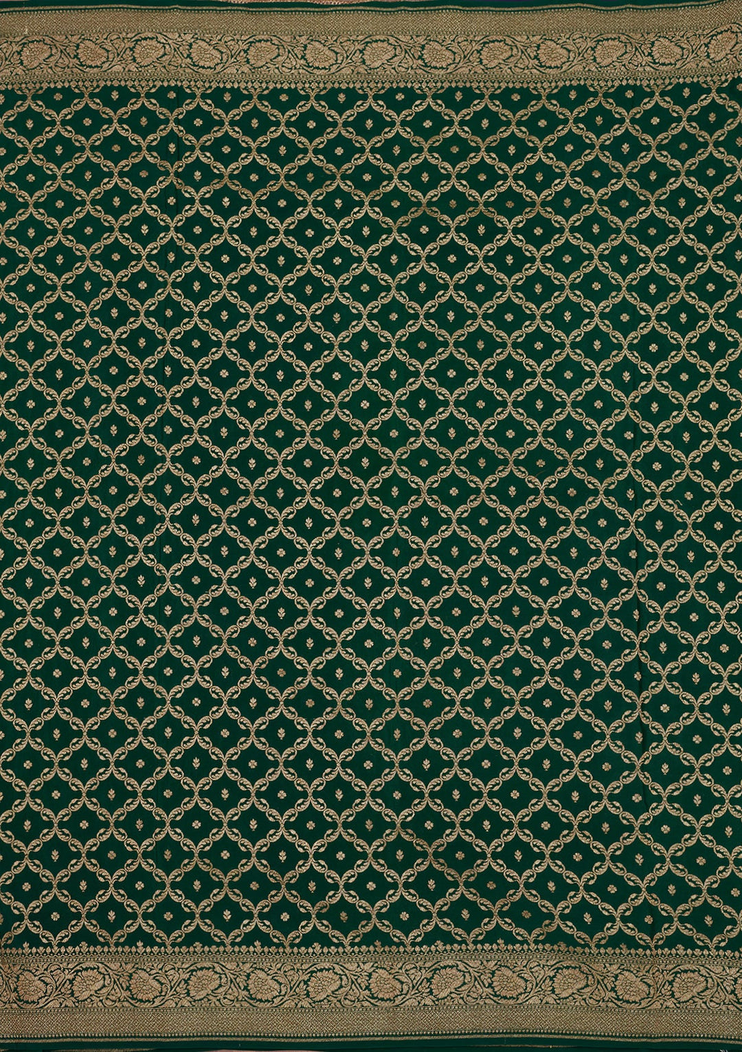 Navy Blue Zariwork Pure Silk Saree-Koskii