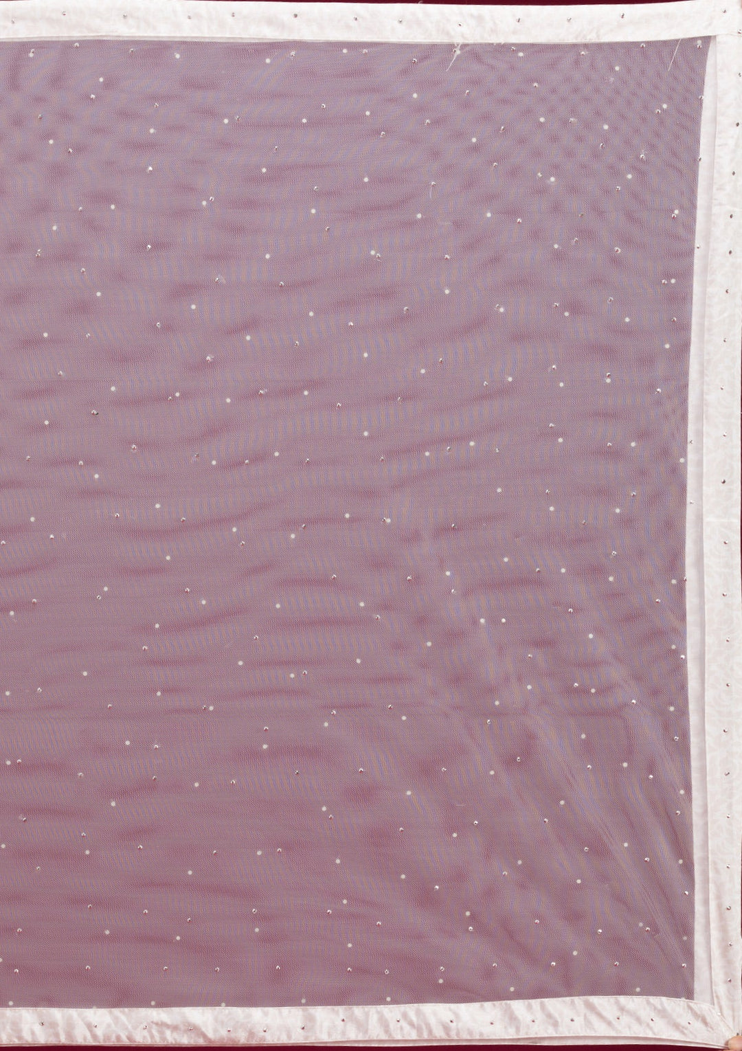 Off White Pearlwork Tissue Readymade Lehenga