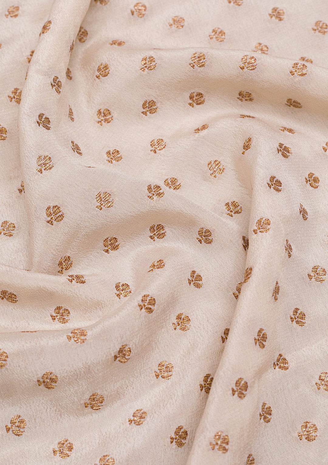 Off White Zariwork Banarasi Saree-Koskii