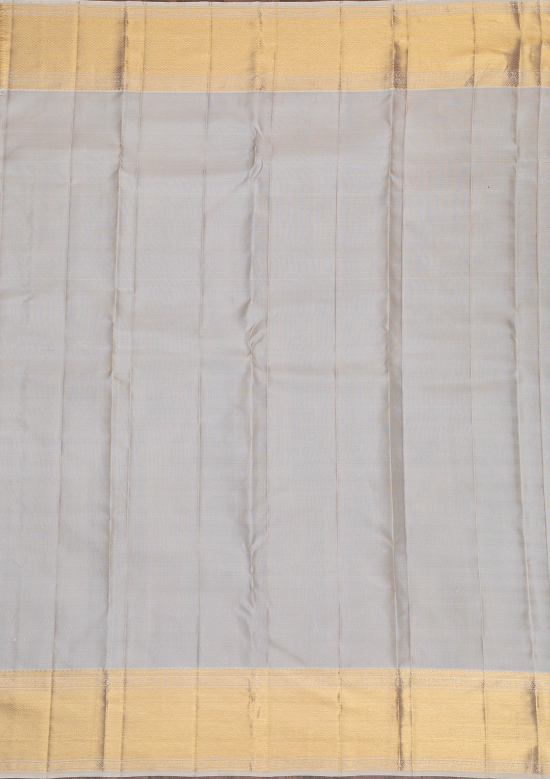 Off White Gold Zariwork Pure Silk Saree - Koskii
