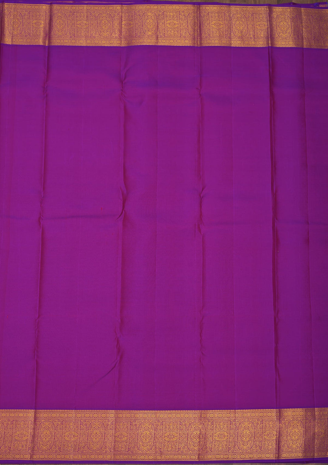 Off White Zariwork Pure Silk Saree-Koskii