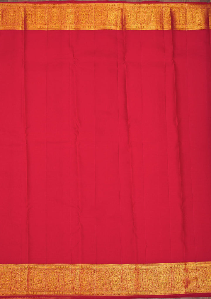 Off White Zariwork Pure Silk Saree-Koskii