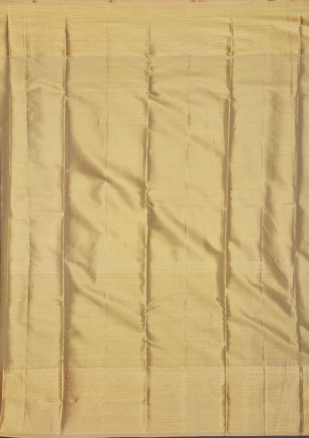 Off White Zariwork Pure Silk Saree-Koskii