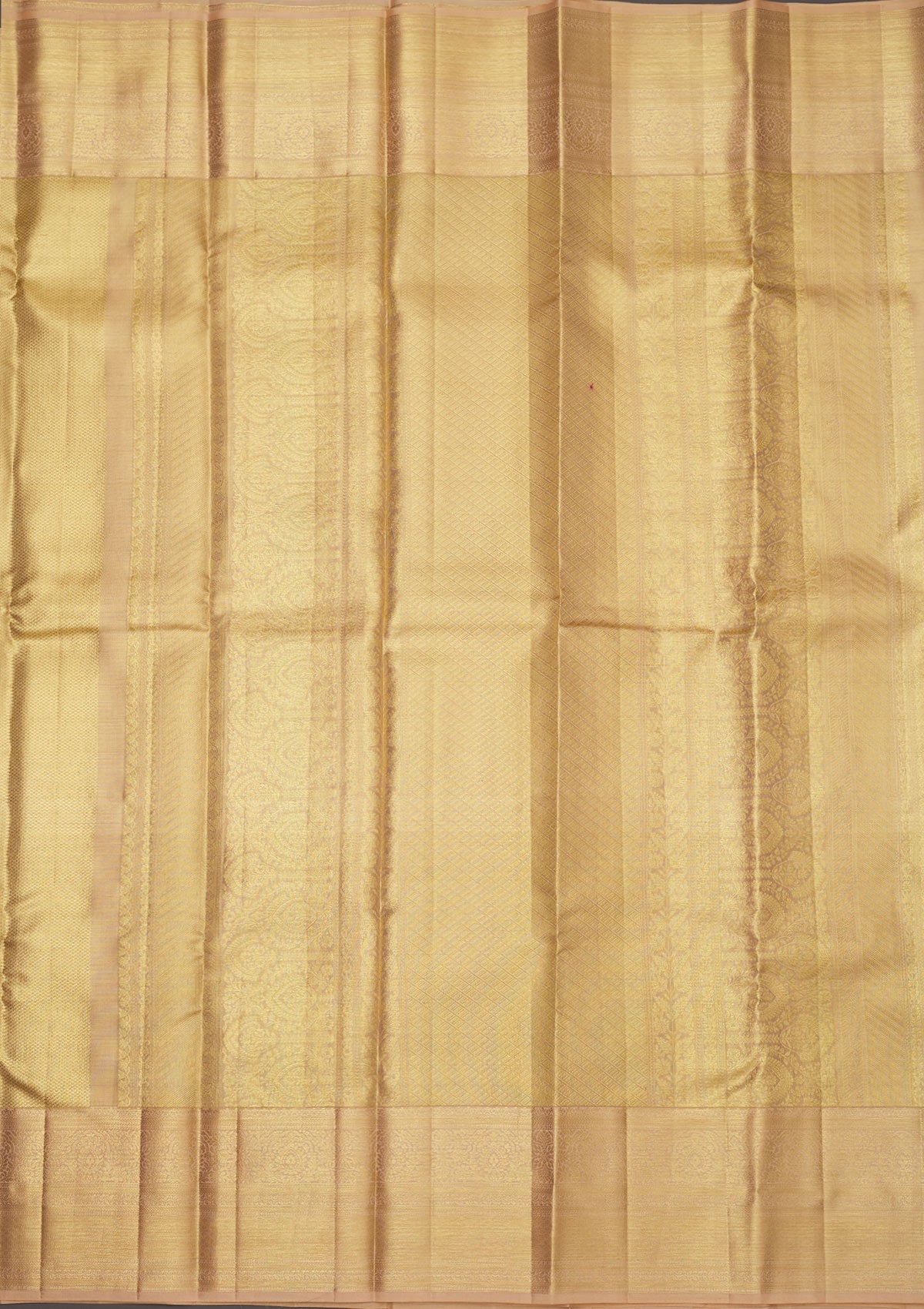 Off White Zariwork Pure Silk Saree-Koskii