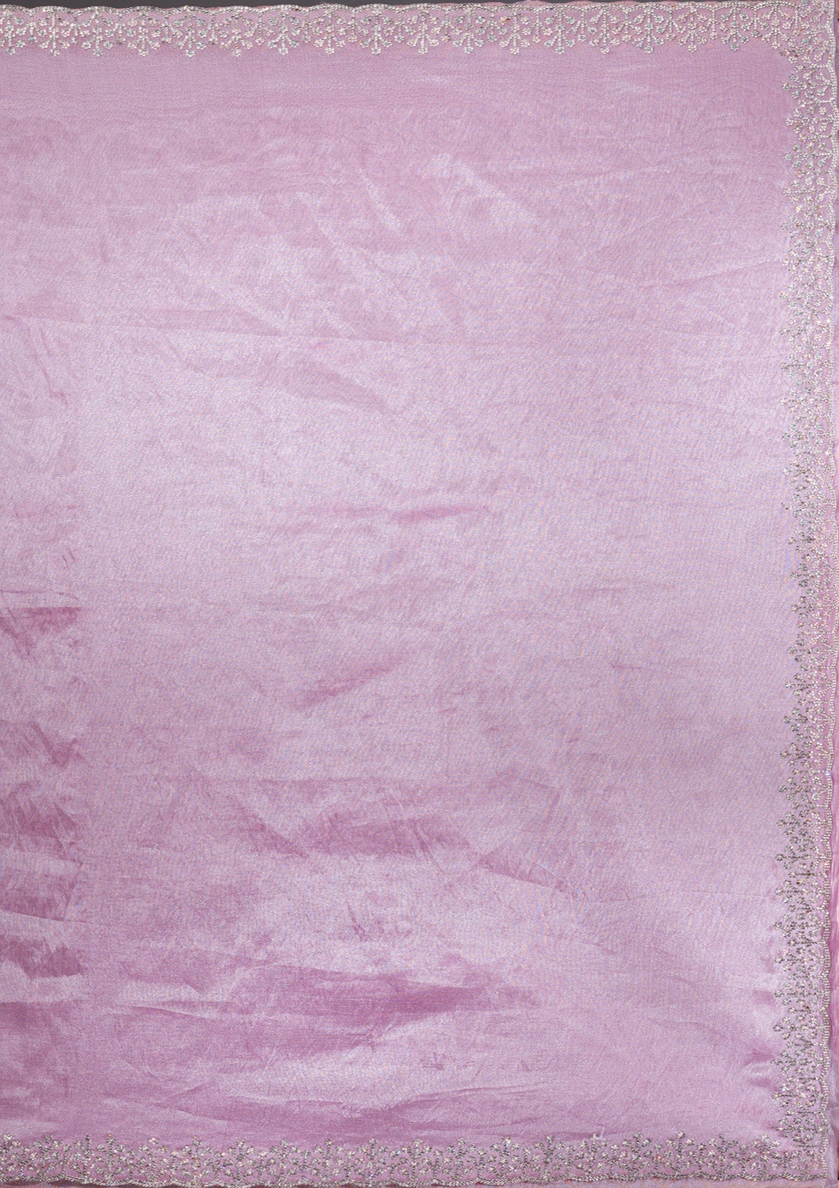 Onion Pink Stonework Tissue Saree-Koskii