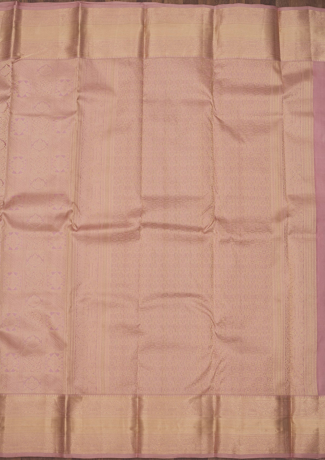 Onion Pink Zariwork Pure Silk Saree-Koskii