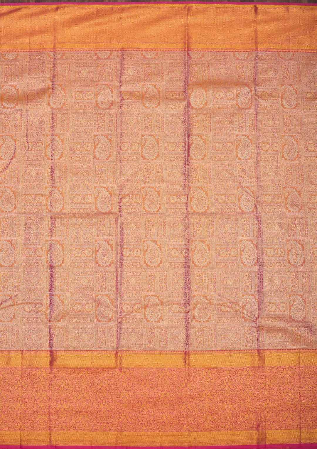 Onion Pink Zariwork Pure Silk Saree-Koskii
