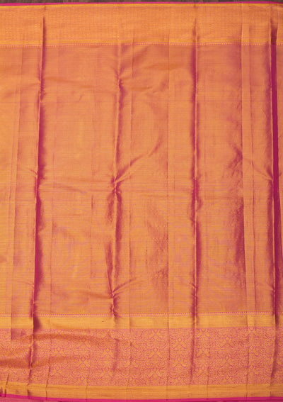 Onion Pink Zariwork Pure Silk Saree-Koskii