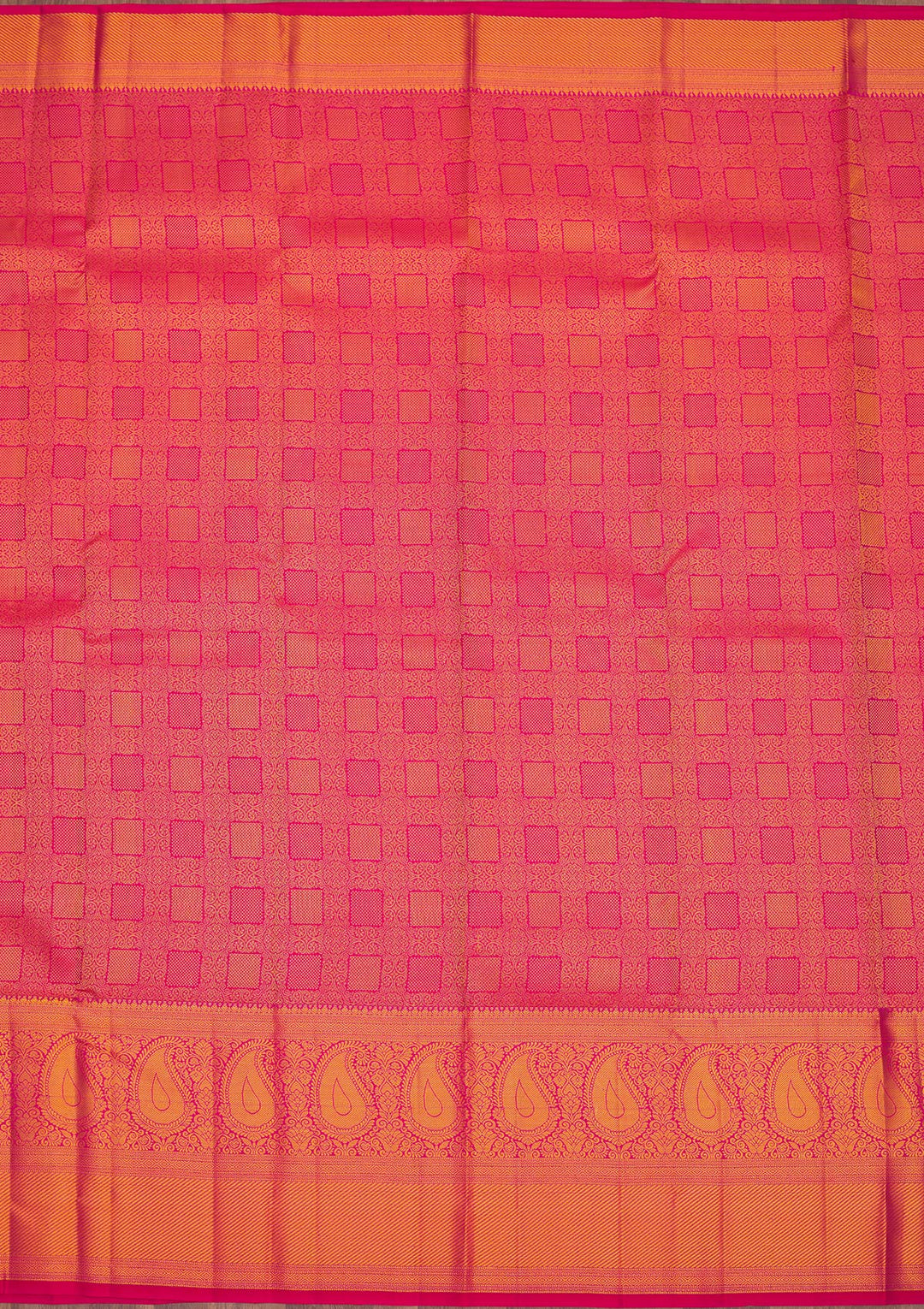 Onion Pink Zariwork Pure Silk Saree-Koskii