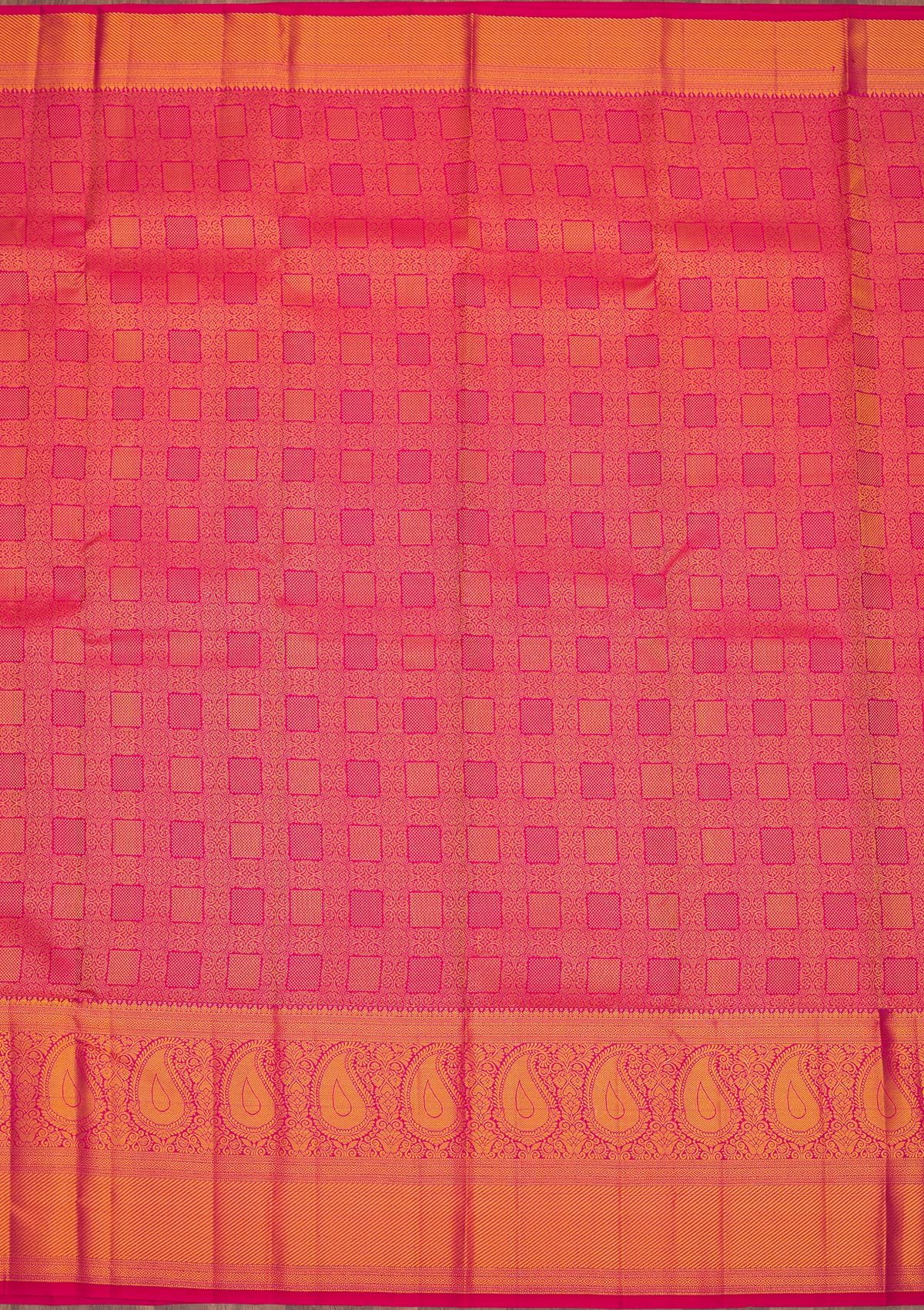 Onion Pink Zariwork Pure Silk Saree-Koskii