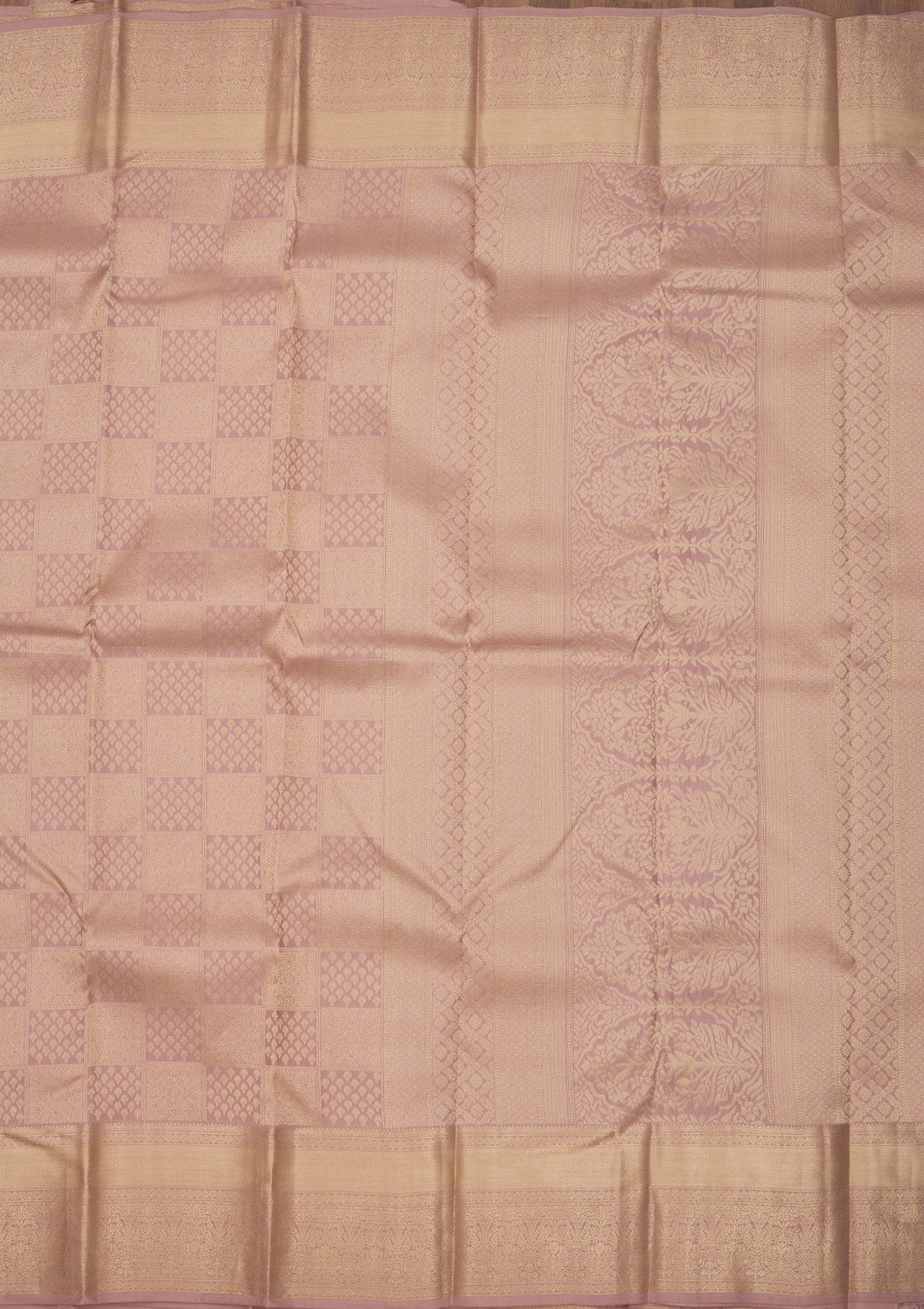 Onion Pink Zariwork Pure Silk Saree-Koskii