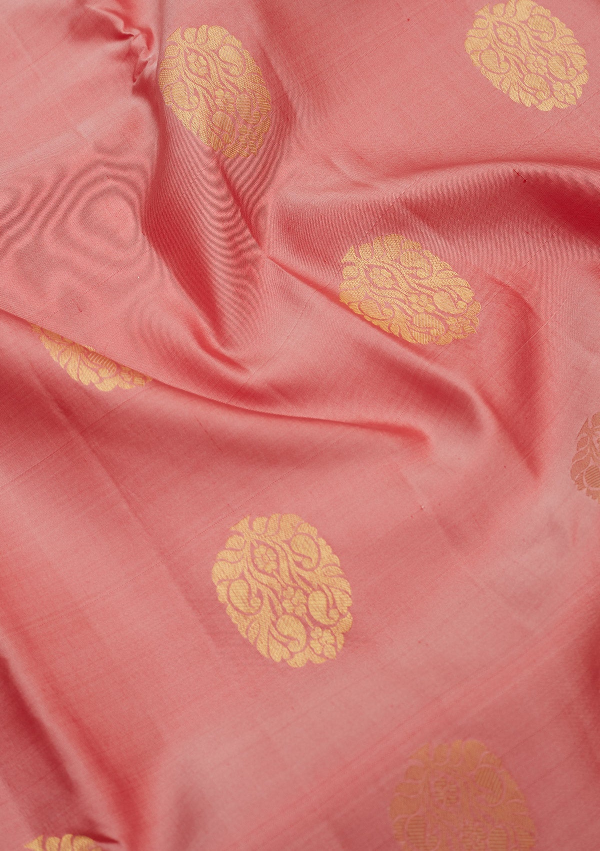 Onion Pink Zariwork Pure Silk Saree-Koskii