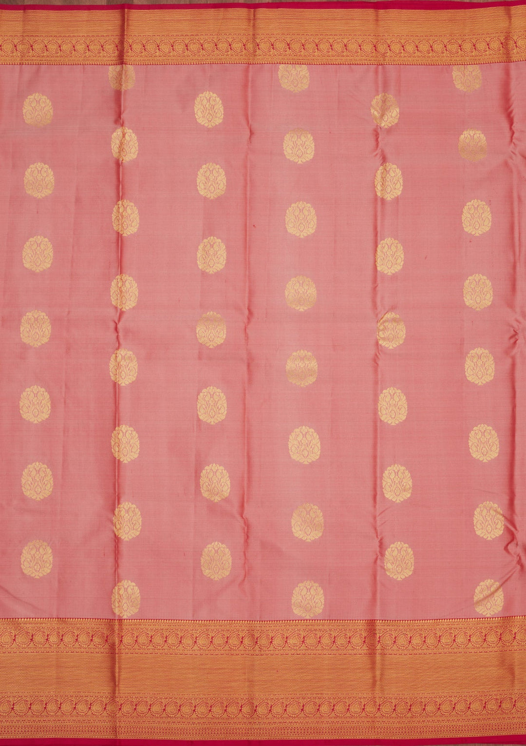 Onion Pink Zariwork Pure Silk Saree-Koskii