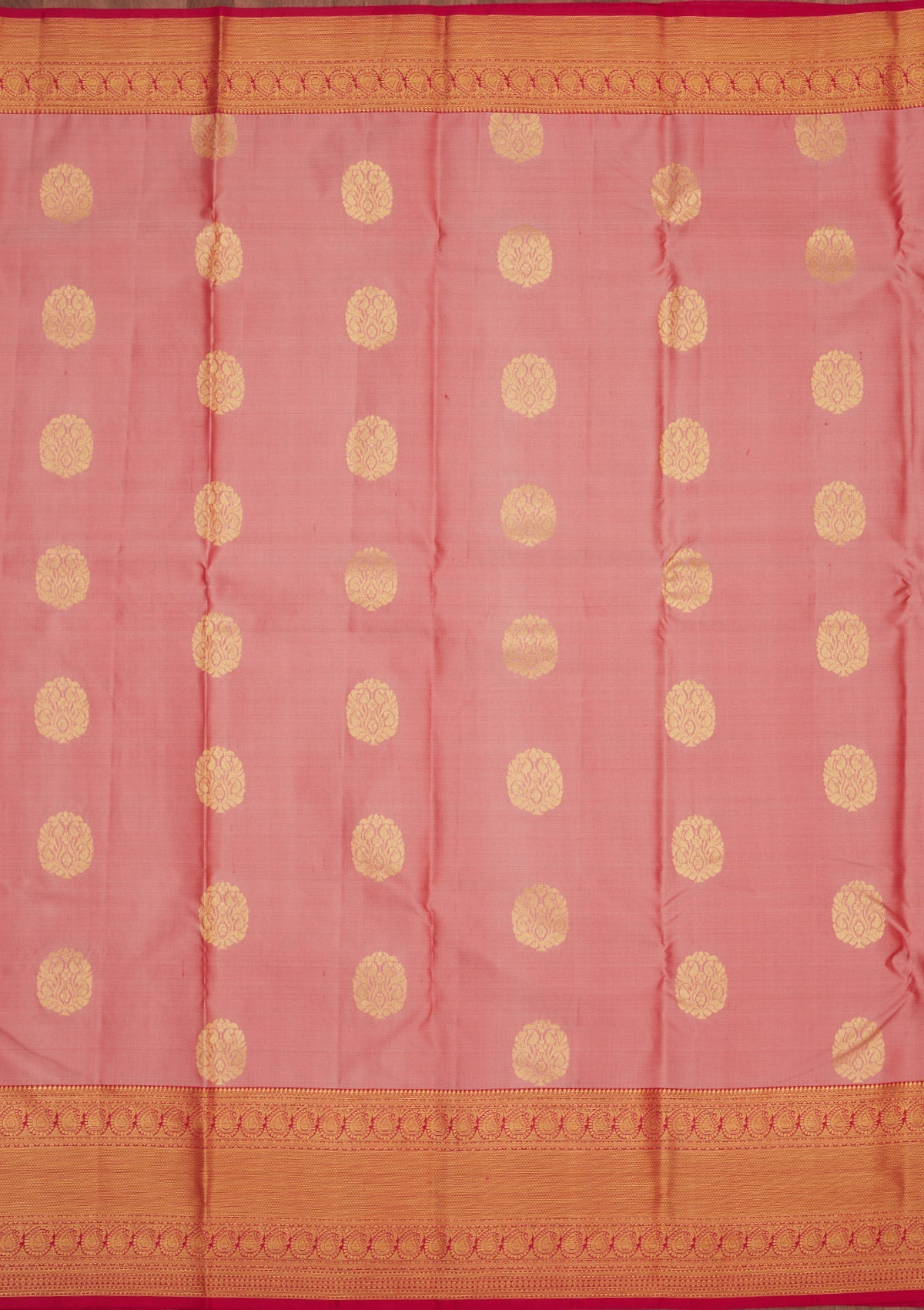 Onion Pink Zariwork Pure Silk Saree-Koskii