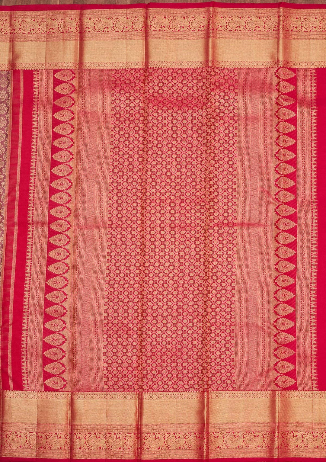 Onion Pink Zariwork Pure Silk Saree-Koskii
