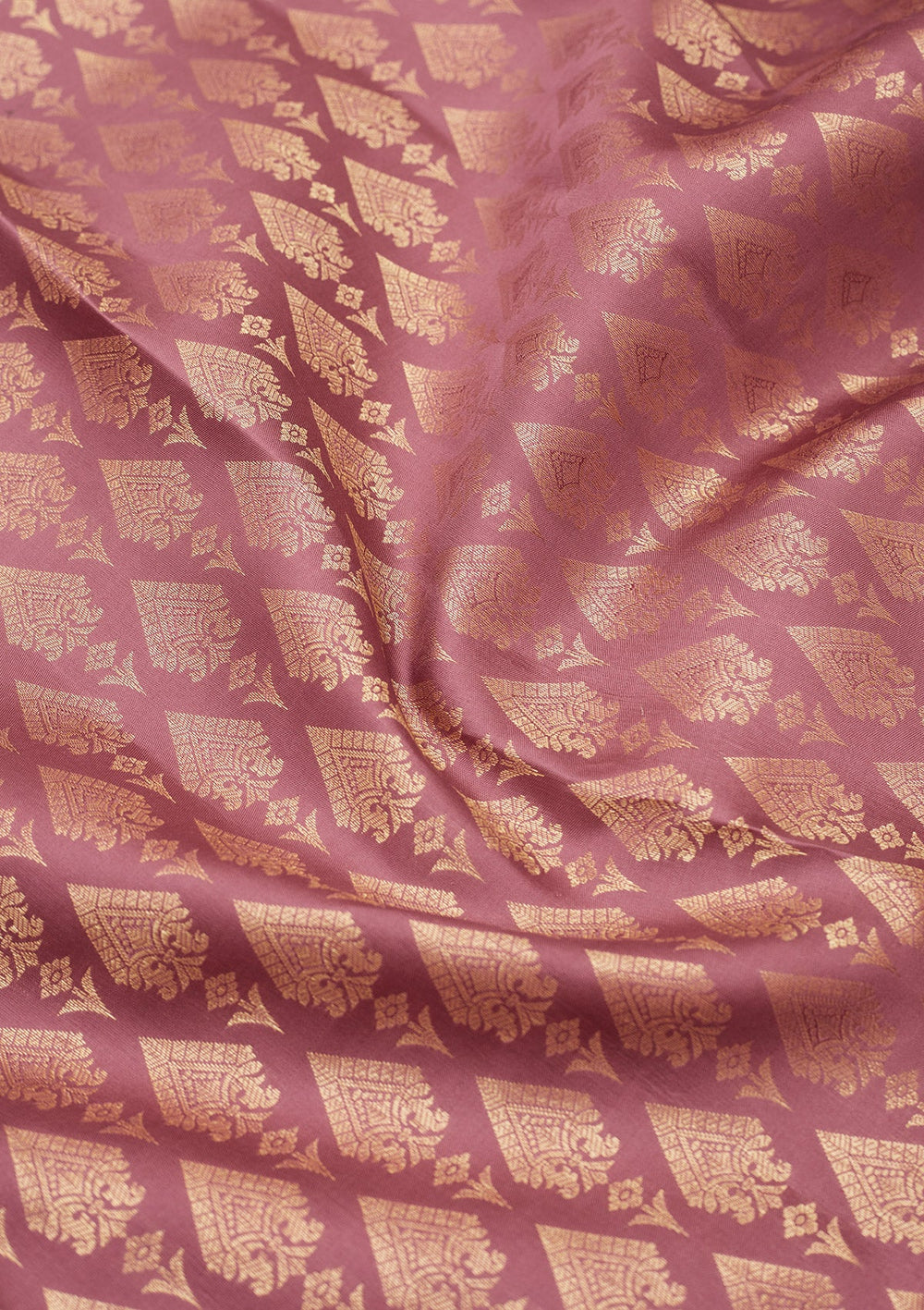 Onion Pink Zariwork Pure Silk Saree-Koskii