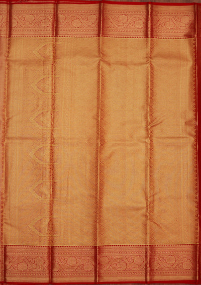 Onion Pink Zariwork Pure Silk Saree-Koskii